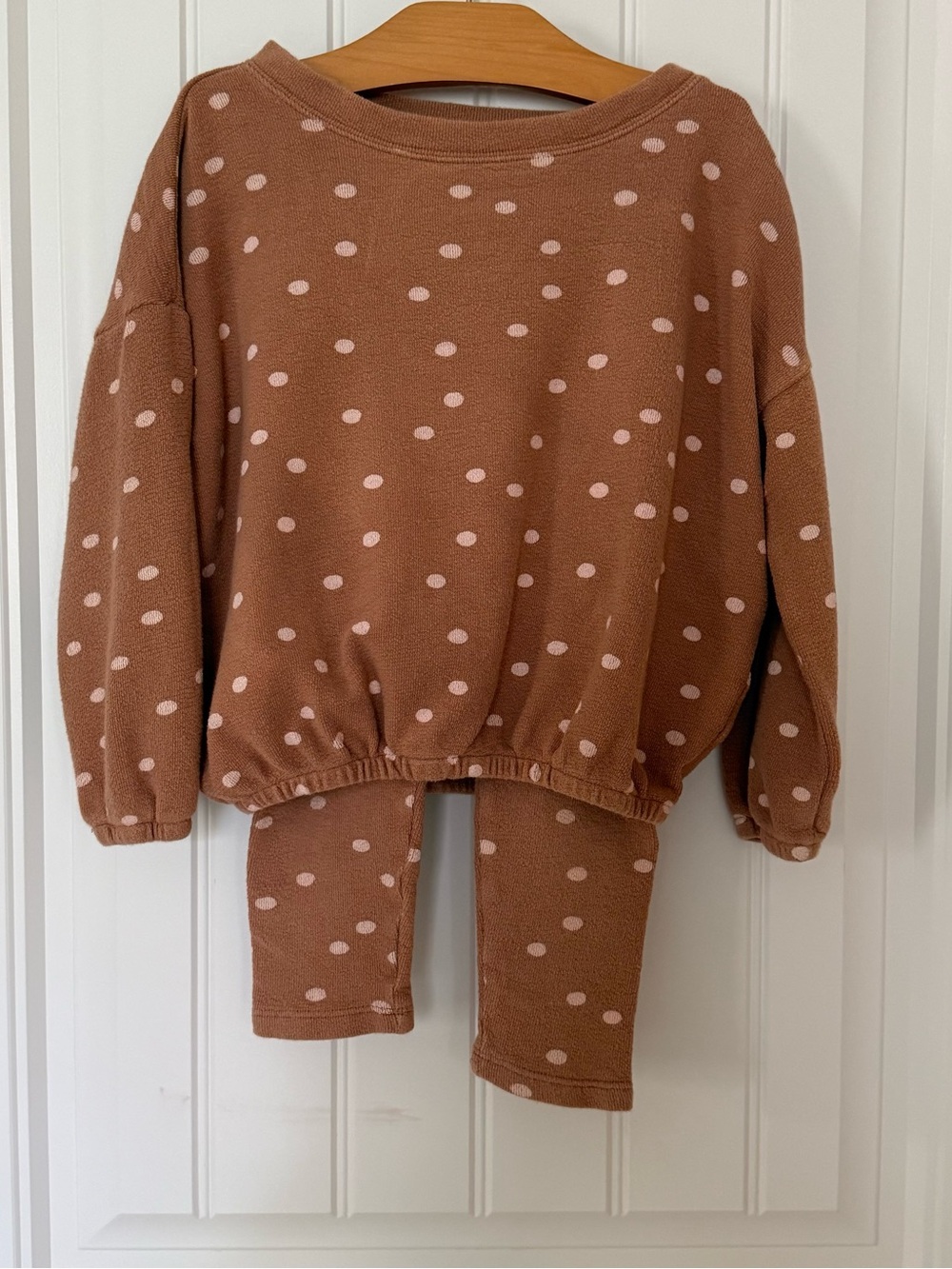Rylee + Cru Girls Dot Sweatshirt & Pants Set 4–5Y